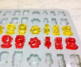 Gummy molds, gummy bear molds, candy molds, Food-Grade silicone molds, up to 180 Cavities with 15 kinds of adorable shape