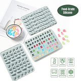 Gummy molds, gummy bear molds, candy molds, Food-Grade silicone molds, up to 180 Cavities with 15 kinds of adorable shape